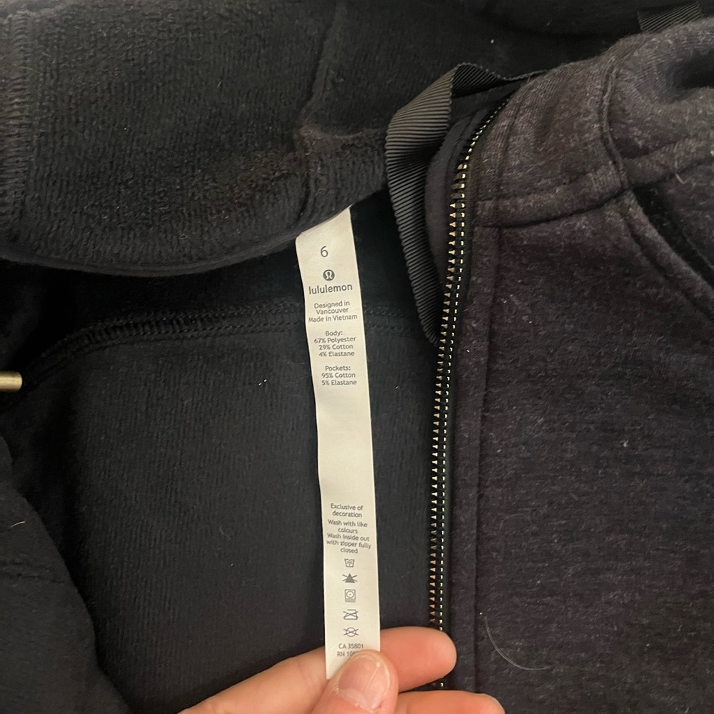 **limited edition**  Lululemon Scuba Hoodie *Plush
Heathered Core Black / Black